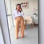 Calça Nathane Bege