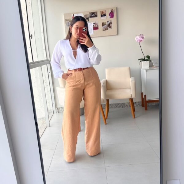 Calça Nathane Bege