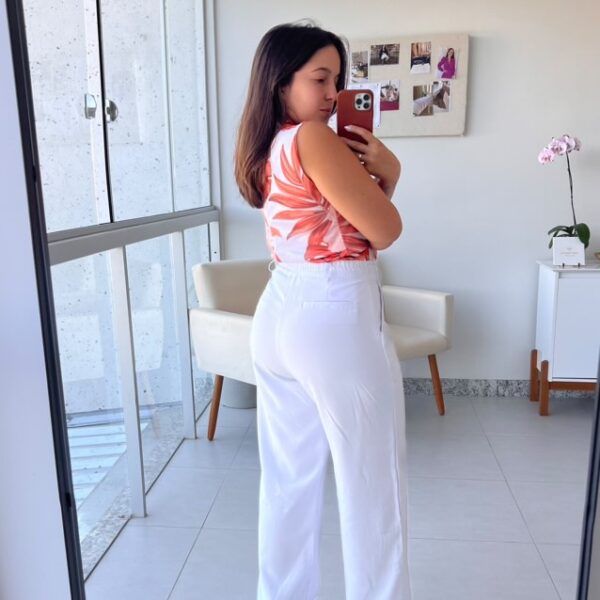 Body Ana Floral Laranja - Imagem 3