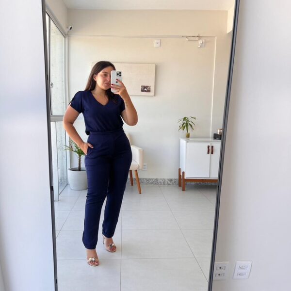 Calça Singapura Azul Marinho