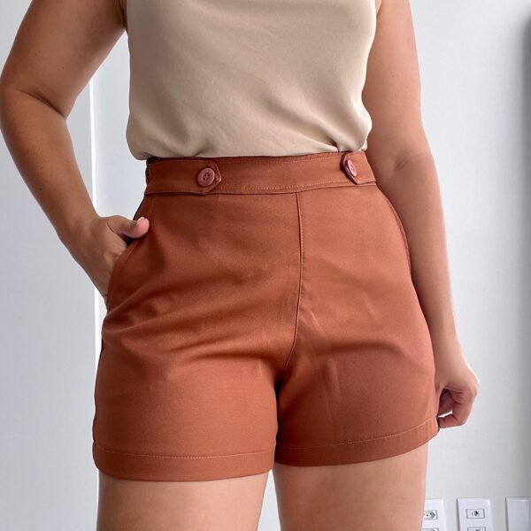 Short basic marrom - Imagem 2