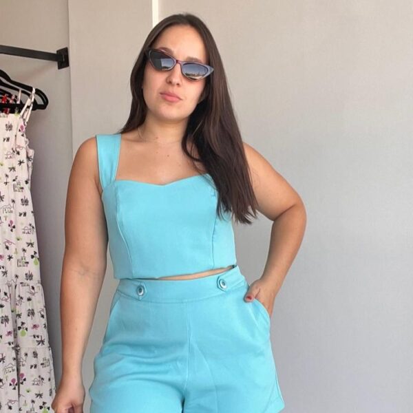 Short basic azul