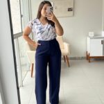 Calça Denise azul marinho