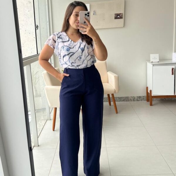 Calça Denise azul marinho