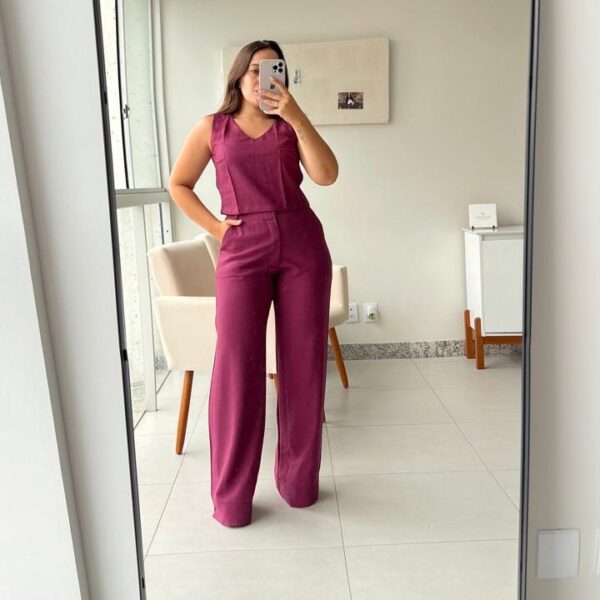 Calça Denise berinjela