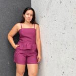 Blusa Laila berinjela
