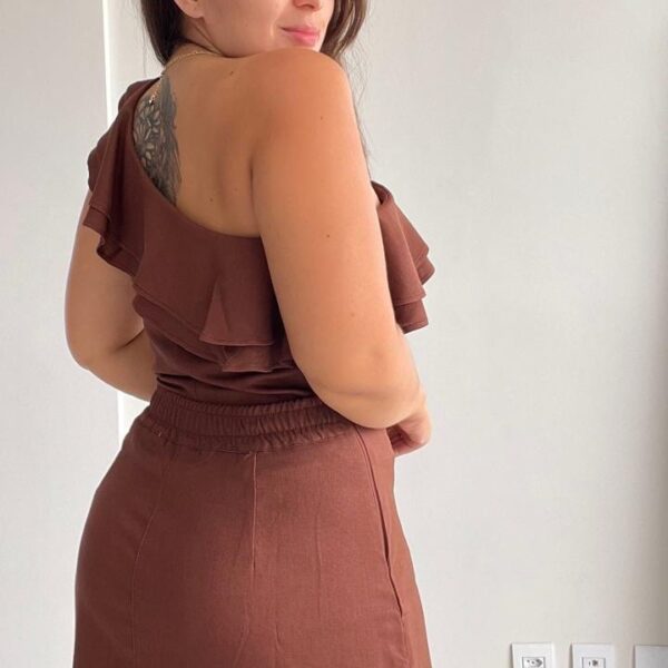 Blusa Isabella marrom - Imagem 4