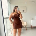 Short saia Isabella marrom