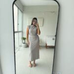 Saia Cecília longuete Cinza